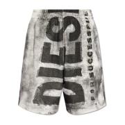 Diesel P-Bisc shorts med logotyp Gray, Herr