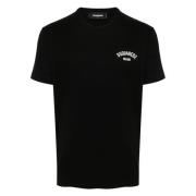 Dsquared2 Bomull Jersey T-shirt Black, Herr