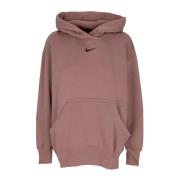 Nike Oversized Pullover Hoodie Streetwear Stil Pink, Dam