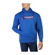 Tommy Hilfiger Herr Snygg Hoodie Sweatshirt Blue, Herr