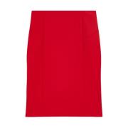 Patrizia Pepe Pencil Skirts Red, Dam