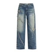 Ader Error Slitna jeans Blue, Unisex