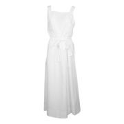 Max Mara Vit Bomull Panfilo Klänning White, Dam