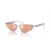 Dolce & Gabbana Silver/Yellow Red Sunglasses DG 2305 Gray, Dam