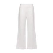 Ermanno Scervino Wide Trousers White, Dam