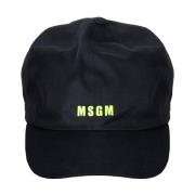 Msgm Caps Black, Herr