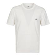 C.p. Company Logo Jersey T-shirt i Vit White, Herr