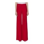 John Richmond Wide Trousers Red, Dam