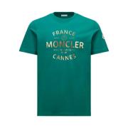 Moncler T-Shirts Green, Herr