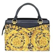 Versace Pre-owned Pre-owned Canvas handvskor Yellow, Dam