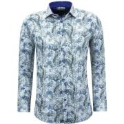 Gentile Bellini Långärmad bomullsskjorta med tryck - 3138 Multicolor, ...