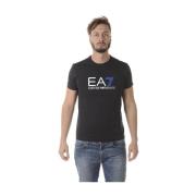 Emporio Armani EA7 Sweatshirt T-shirt Kombination Black, Herr