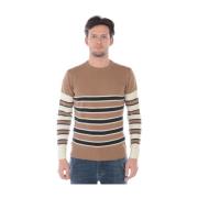 Daniele Alessandrini Walgett Sweater Pullover Beige, Herr