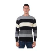 Daniele Alessandrini Klassisk Sweater Pullover Multicolor, Herr