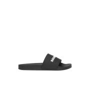 Balenciaga Logo slides Black, Herr