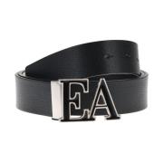 Emporio Armani Belts Black, Herr