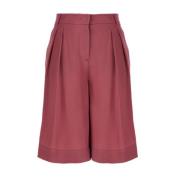 Alberta Ferretti Long Shorts Pink, Dam