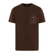 Moncler T-Shirts Brown, Herr