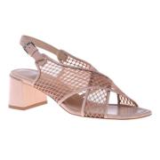 Baldinini Sandal in nude mesh Beige, Dam