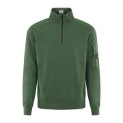 C.p. Company Stiligt Half Zip Krage Sweatshirt Grön Green, Herr