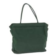 Prada Vintage Pre-owned Tyg totevskor Green, Dam