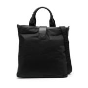 Emporio Armani Turkos Svart Man's Tote Väska Black, Herr