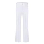 Cambio Flared Jeans White, Dam