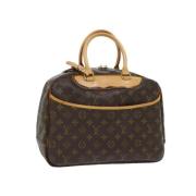 Louis Vuitton Vintage Pre-owned Canvas handvskor Brown, Dam