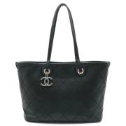 Chanel Vintage Pre-owned Laeder totevskor Black, Dam