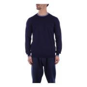 Fay Round-neck Knitwear Blue, Herr