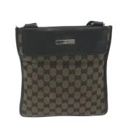 Gucci Vintage Pre-owned Canvas axelremsvskor Multicolor, Dam