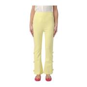 Actitude Wide Trousers Yellow, Dam