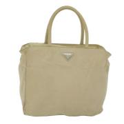 Prada Vintage Pre-owned Tyg prada-vskor Beige, Dam