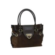 Salvatore Ferragamo Pre-owned Pre-owned Mocka axelremsvskor Brown, Dam