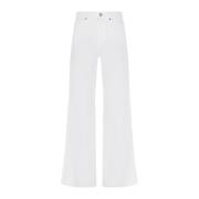 7 For All Mankind Wide Trousers White, Dam