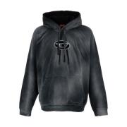 Diesel Hoodies Black, Herr