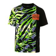 Just Cavalli Vit T-shirt och Polo Kollektion Multicolor, Herr