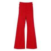 Ralph Lauren Wide Trousers Red, Dam
