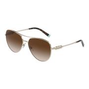 Tiffany Pale Gold/Brown Shaded Sunglasses Yellow, Dam