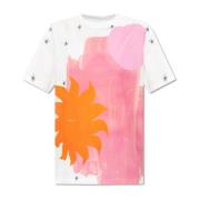 PS By Paul Smith T-shirt med blommigt motiv White, Dam