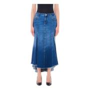 Liu Jo Midi Skirts Blue, Dam