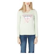 Guess LS VN Icon TEE Green, Dam
