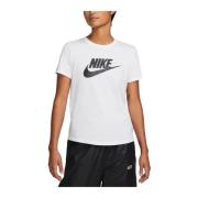 Nike Kortärmad Bomullst-shirt White, Dam