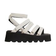 Puro Läder Sandal 55Mm Gray, Dam