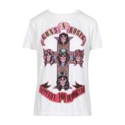 Aniye By Roses Guns'n'Roses Print Bomull T-shirt White, Dam