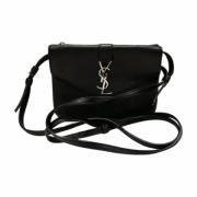 Yves Saint Laurent Vintage Pre-owned Laeder axelremsvskor Black, Dam