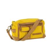 Burberry Vintage Pre-owned Canvas axelremsvskor Yellow, Dam