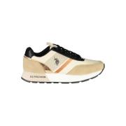 U.s. Polo Assn. Beige Polyester Sneaker med Kontrastdetaljer Beige, He...