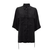 JW Anderson Short Sleeve Shirts Black, Dam