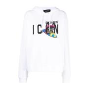 Dsquared2 Hoodies White, Dam